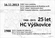 Hokejový klub Výškovice slaví 25 let svého založení